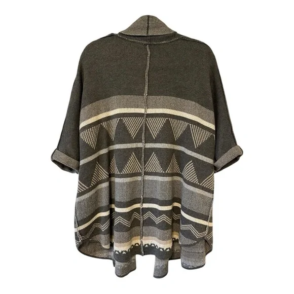 Gentle Fawn Cardigan Sweater Short Sleeves Shawl Collar Knit Gray Womens XS/S - Picture 2 of 11